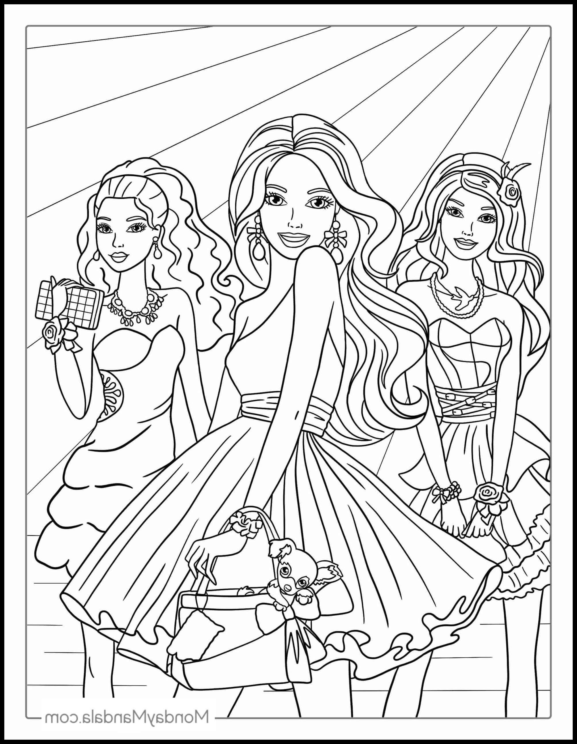 25+ Barbie Coloring Pages