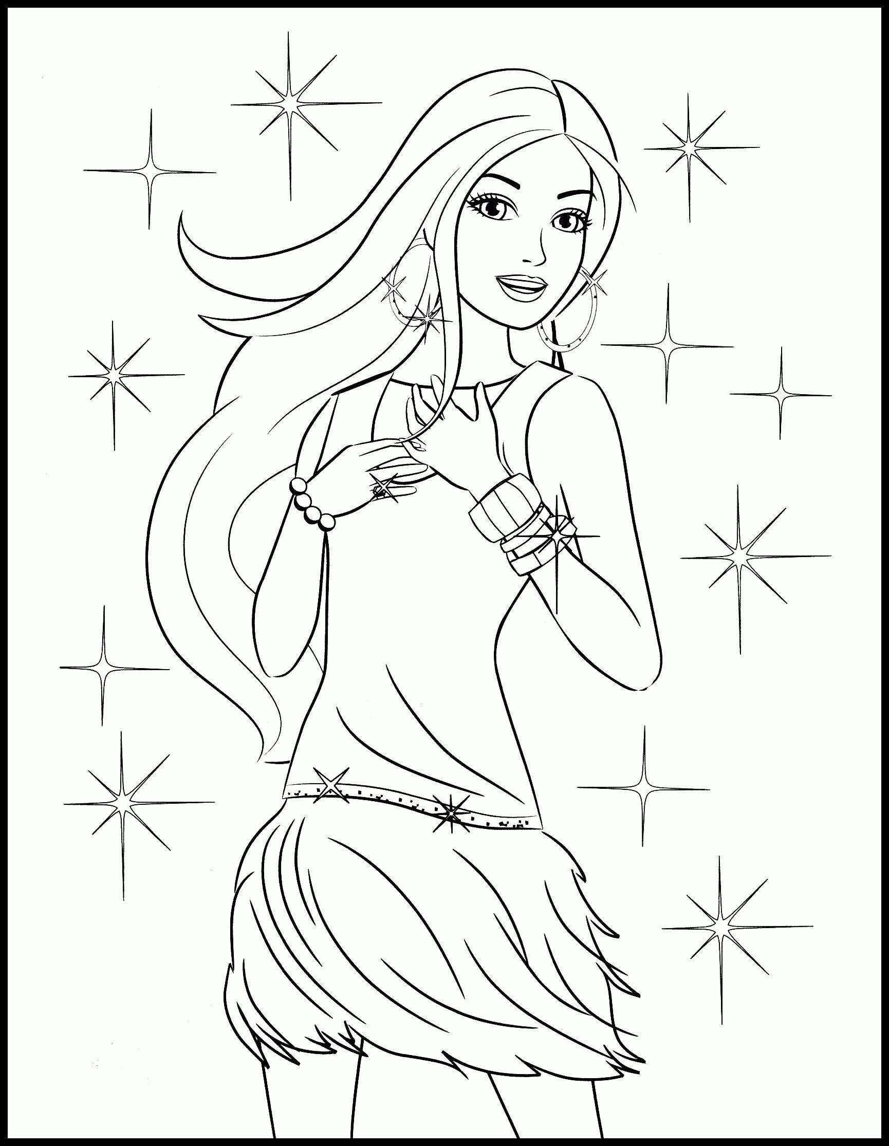 30+ Barbie Coloring Pages