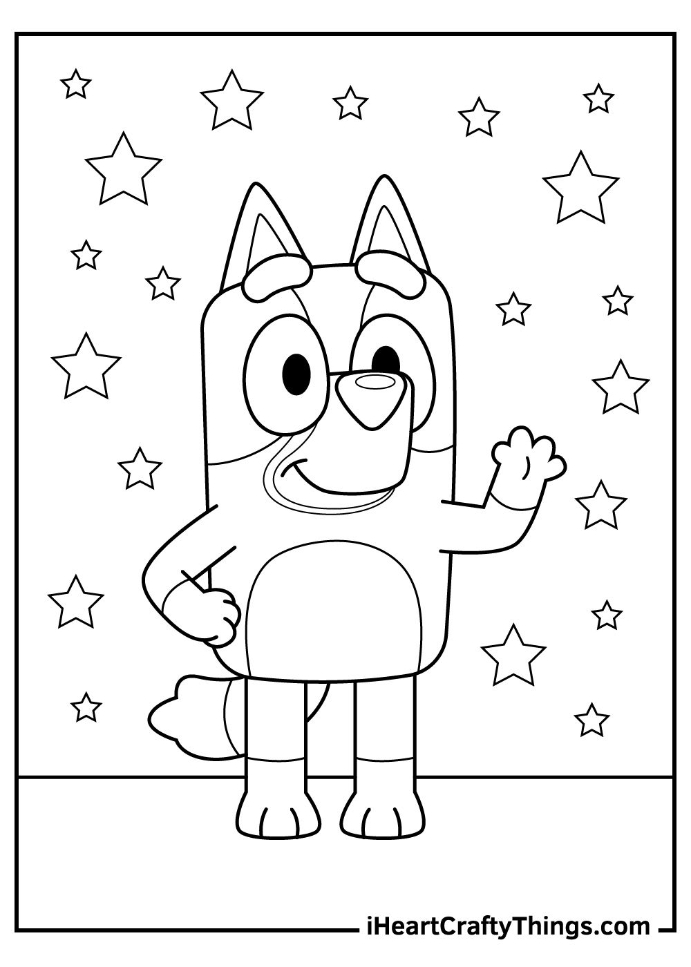 25+ Bluey Coloring Pages