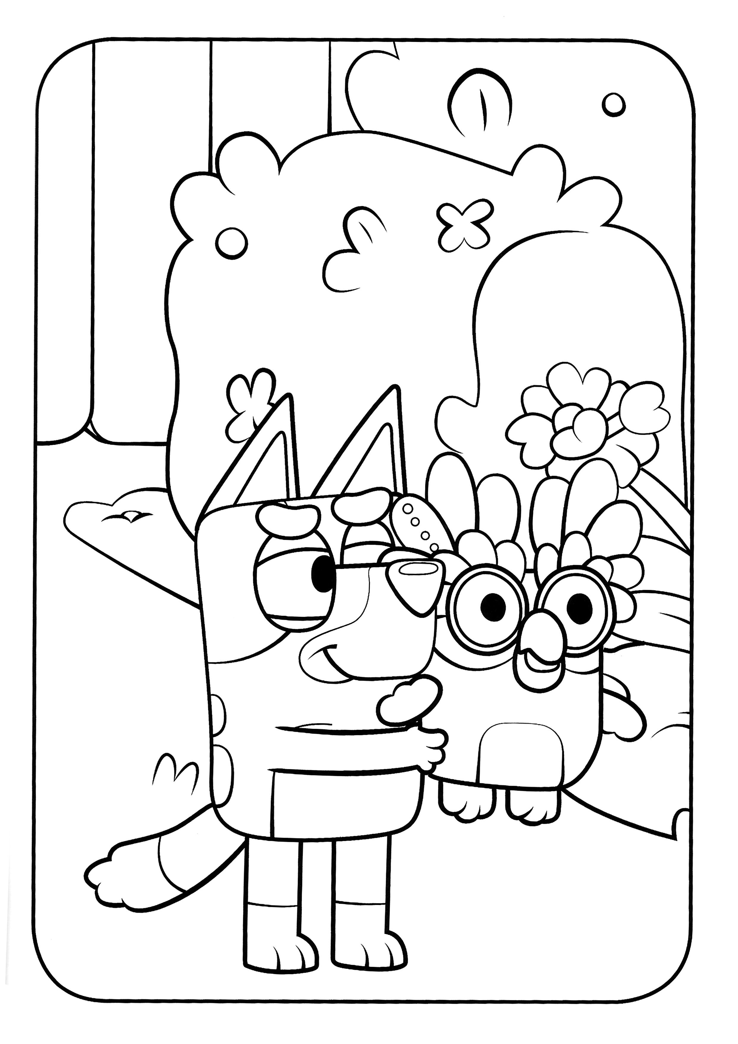 25+ Bluey Coloring Pages