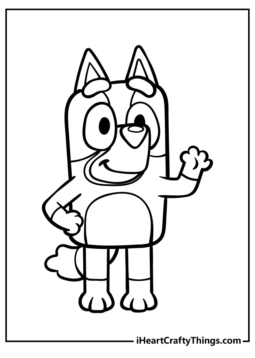 20+ Bluey Coloring Pages