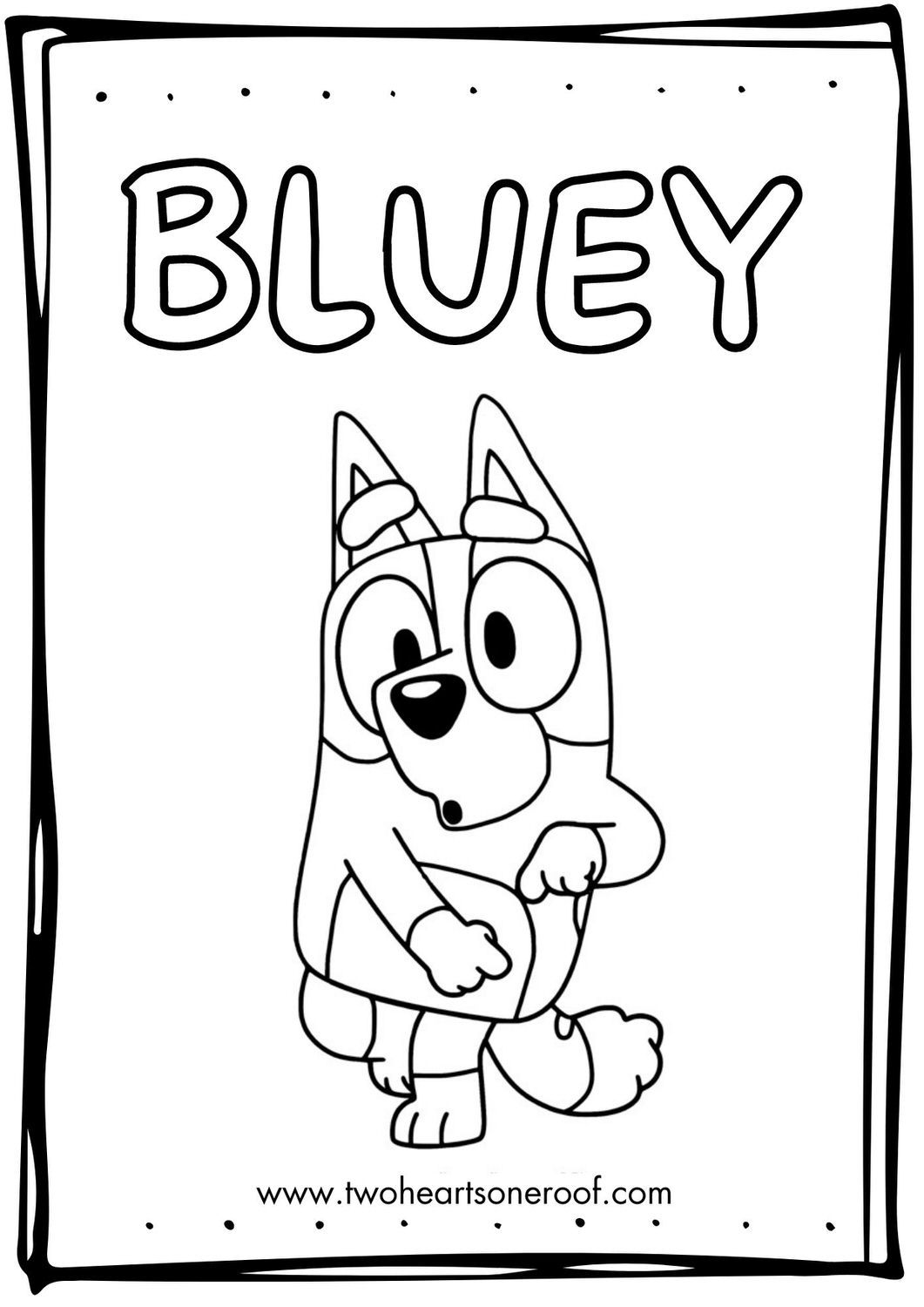 15+ Bluey Coloring Pages