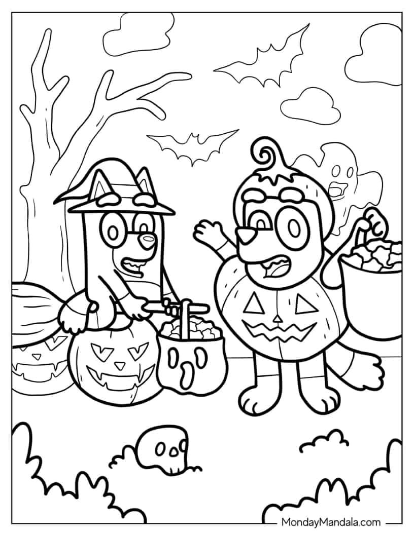 20+ Bluey Coloring Pages