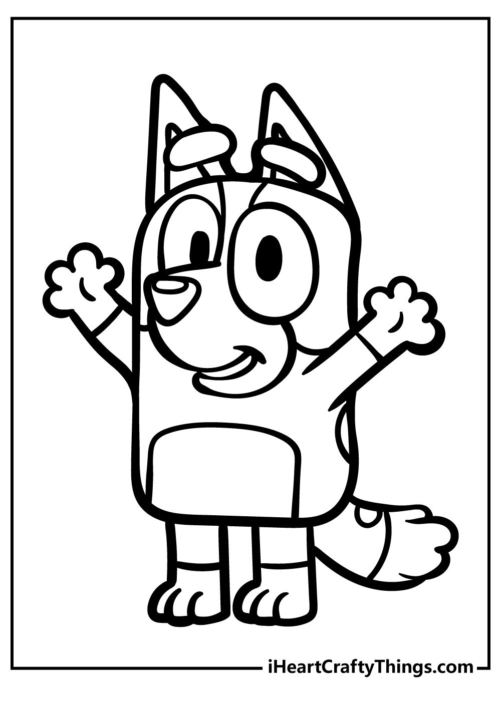 25+ Bluey Coloring Pages