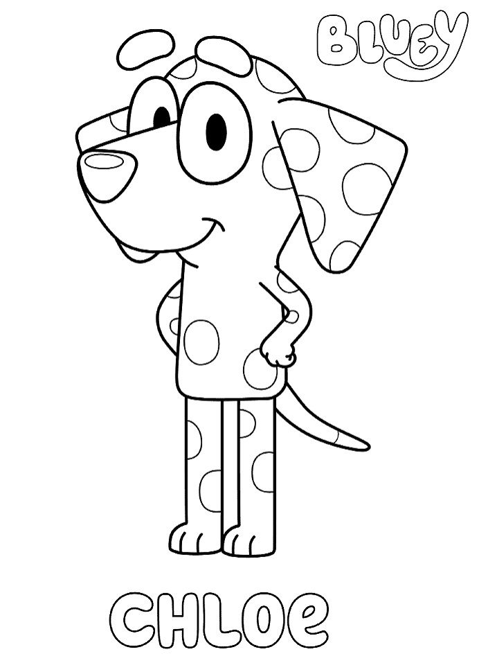 25+ Bluey Coloring Pages