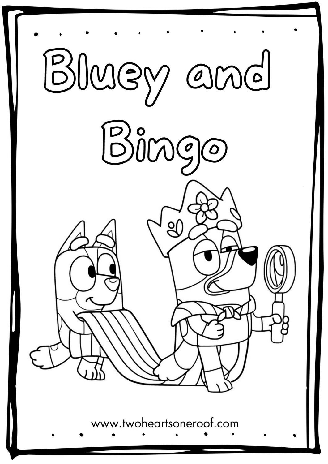 25+ Bluey Coloring Pages