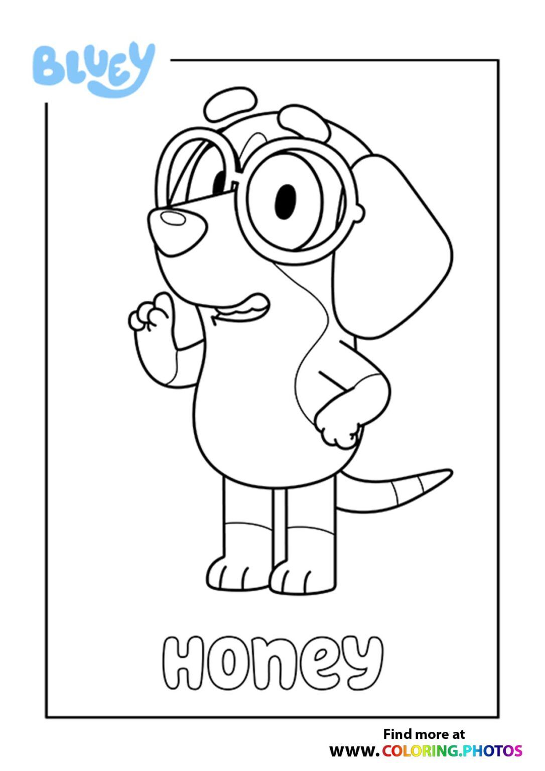 15+ Bluey Coloring Pages