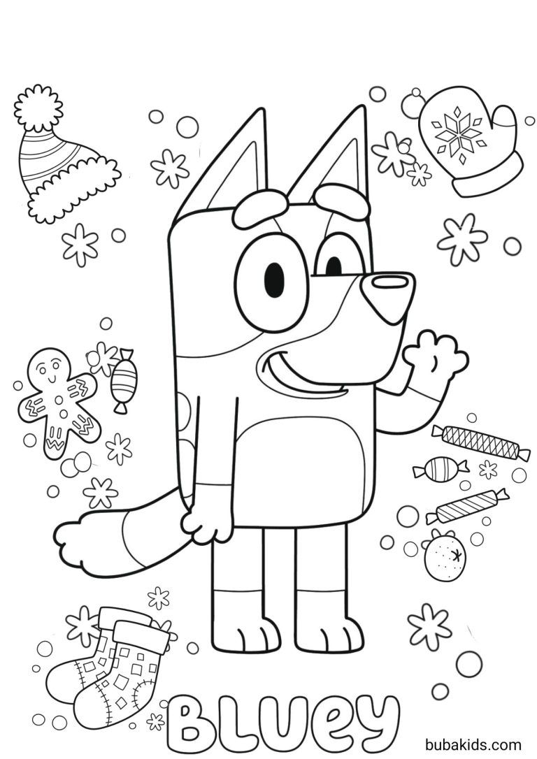 25+ Bluey Coloring Pages