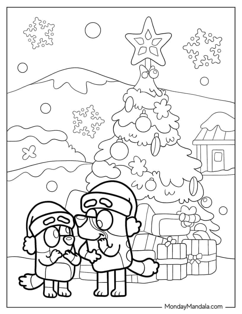 30+ Bluey Coloring Pages