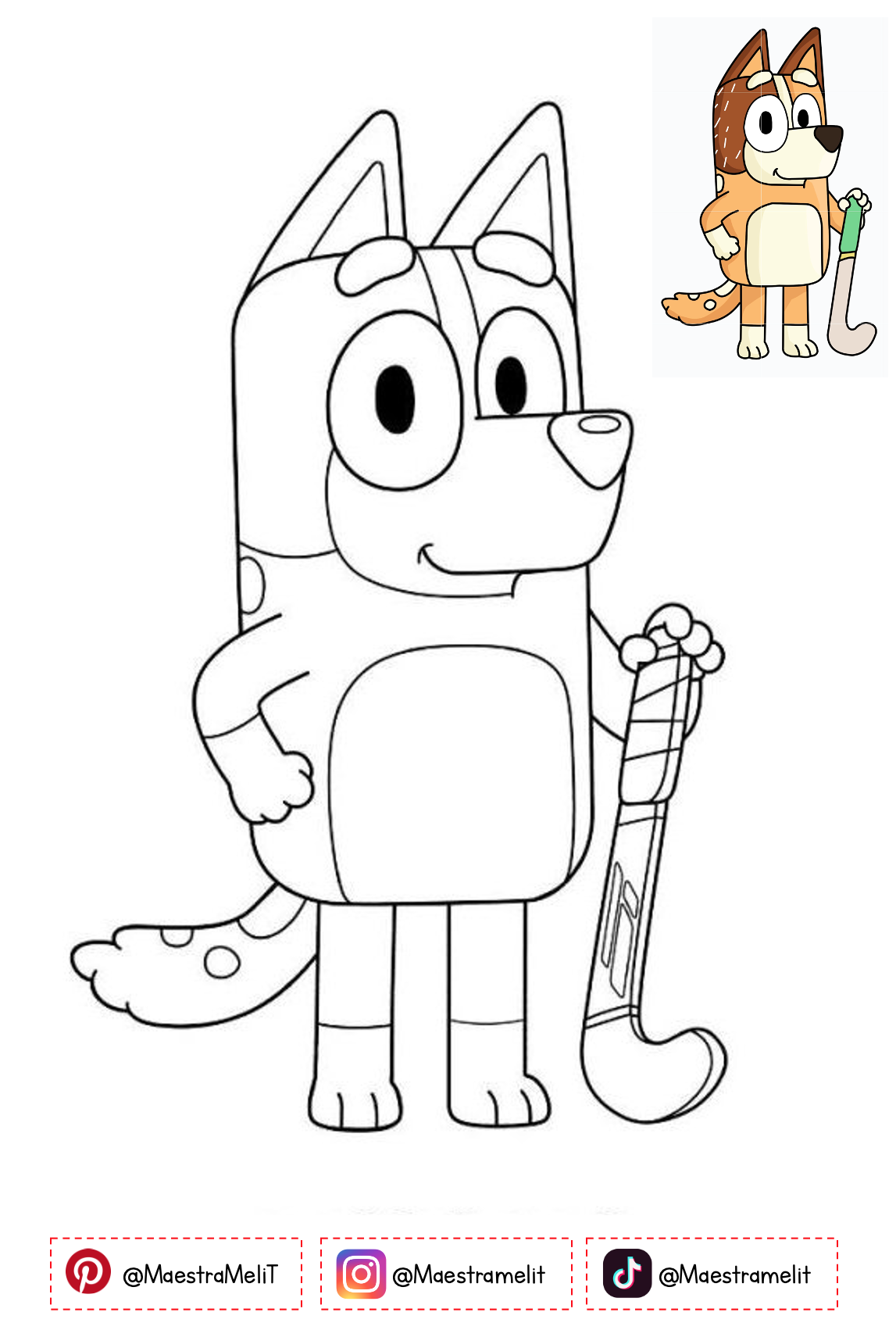 30+ Bluey Coloring Pages