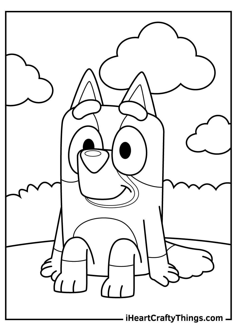 20+ Bluey Coloring Pages