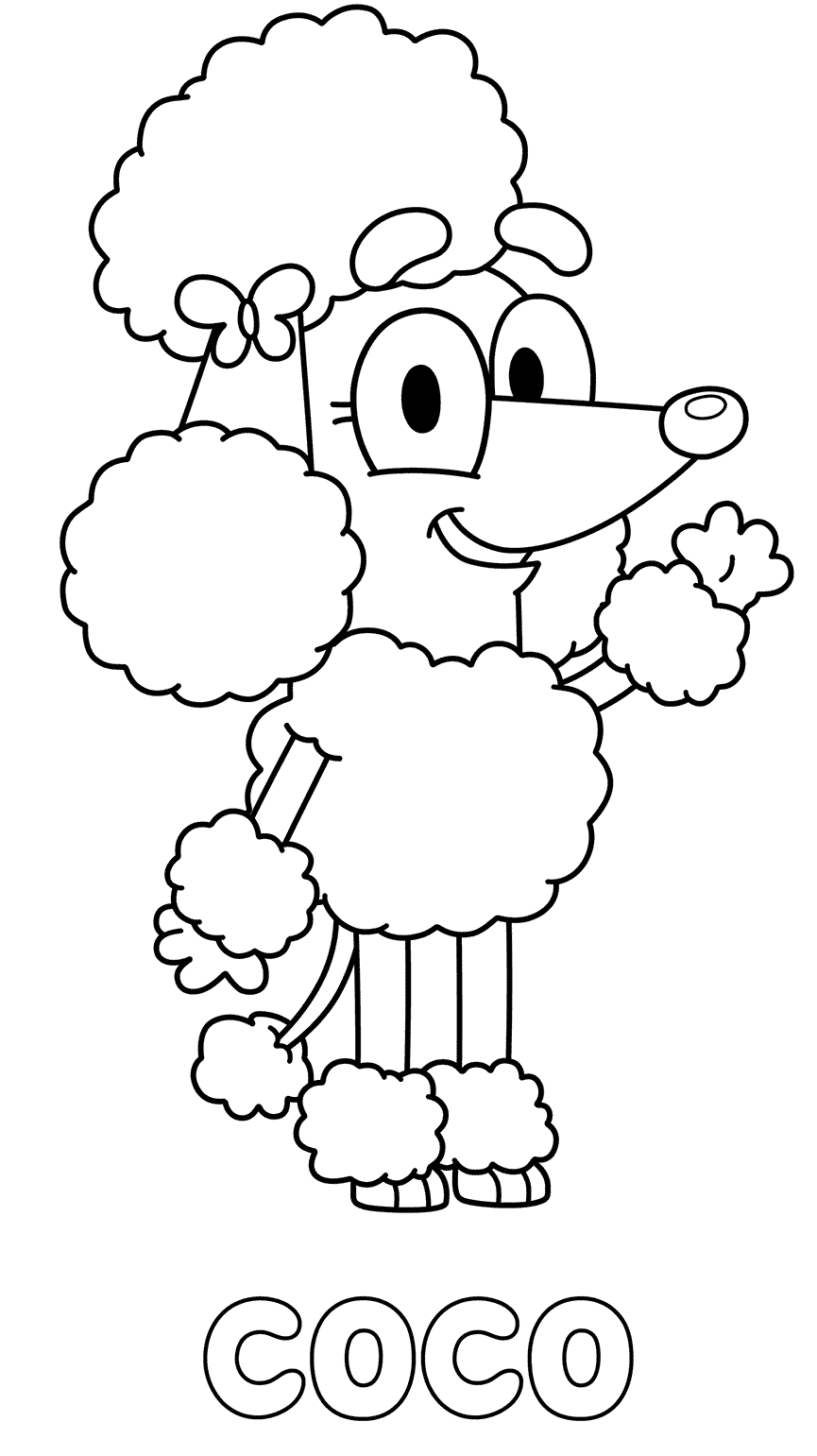 25+ Bluey Coloring Pages