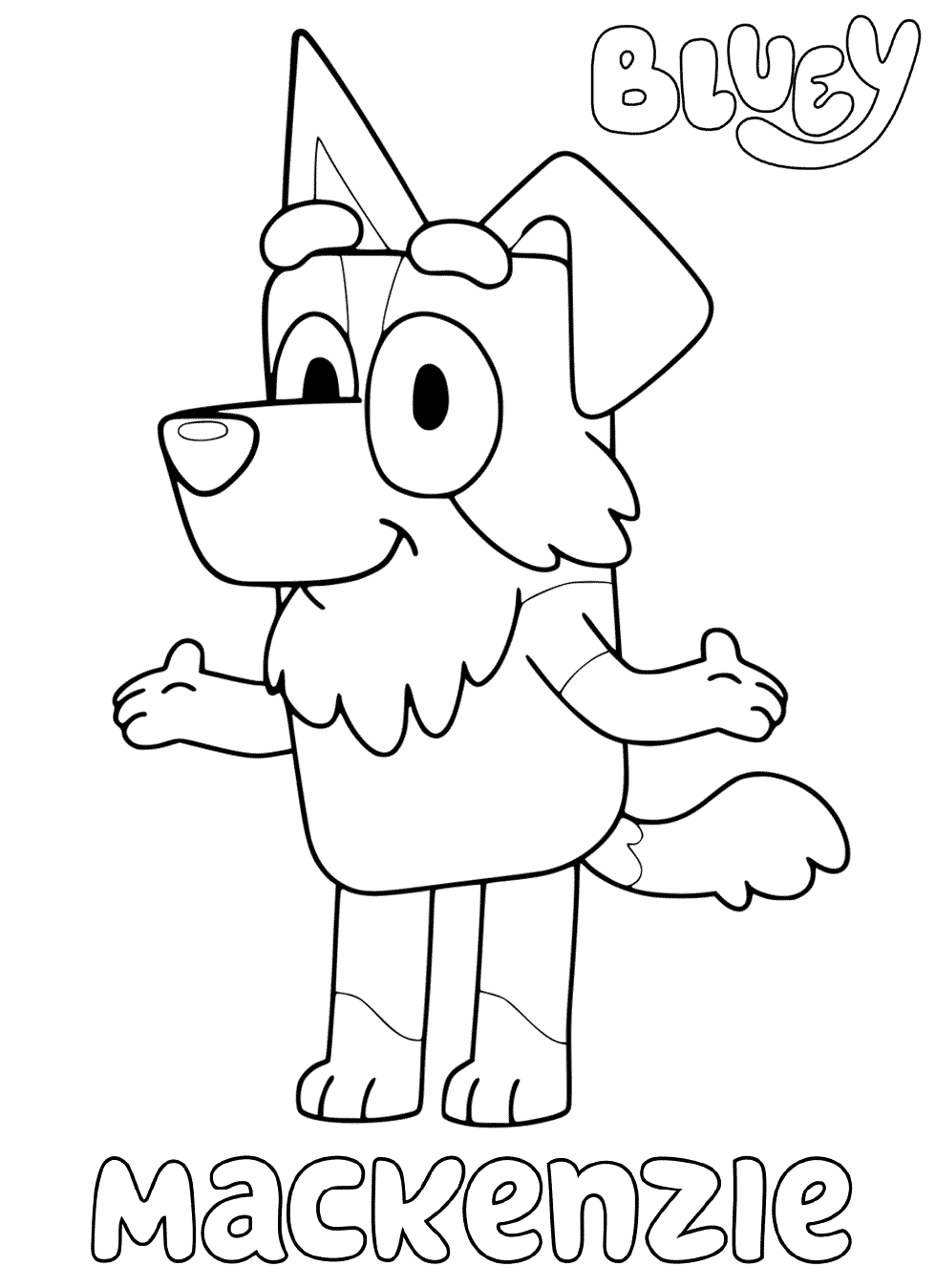 30+ Bluey Coloring Pages