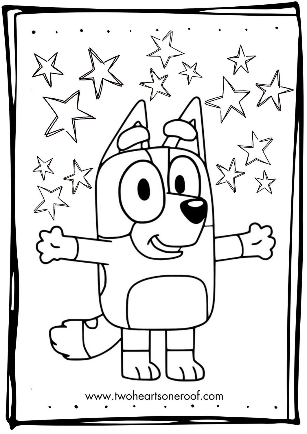 20+ Bluey Coloring Pages