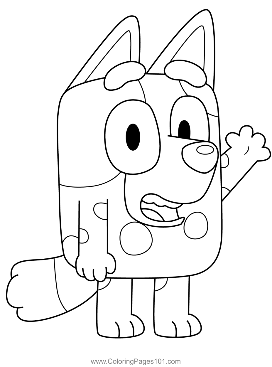 30+ Bluey Coloring Pages