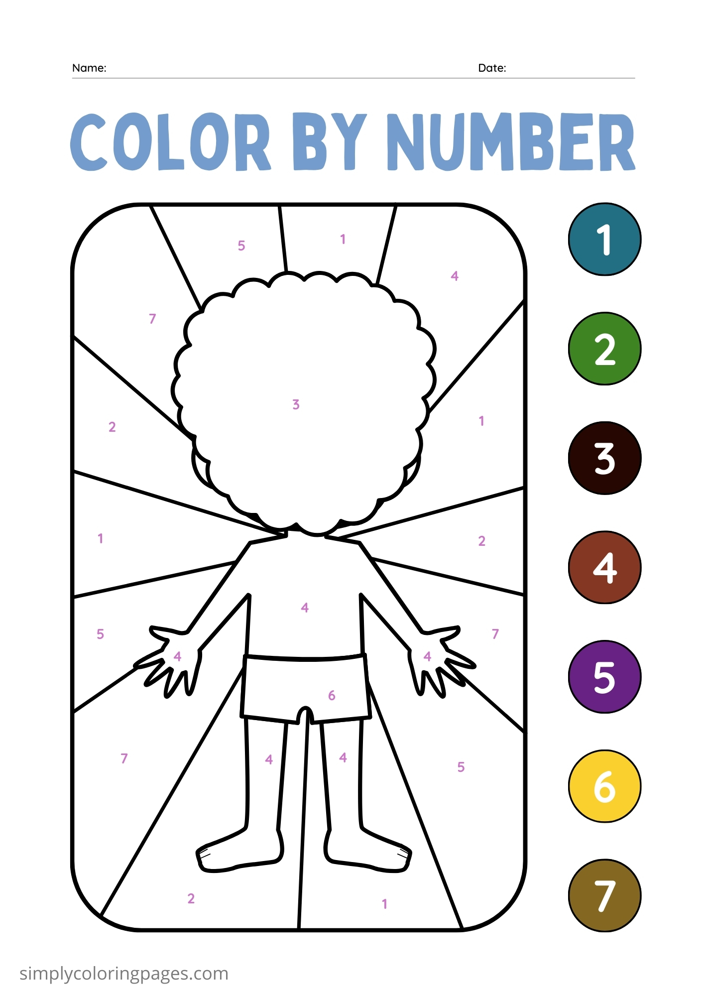 20+ Coloring by Number For Kids