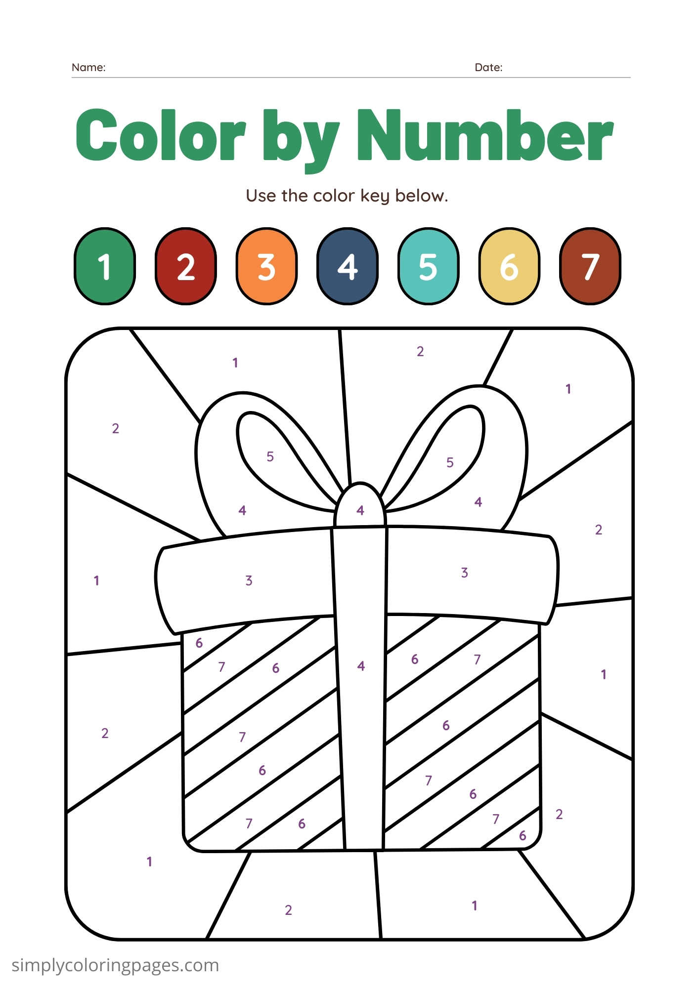 25+ Coloring by Number For Kids