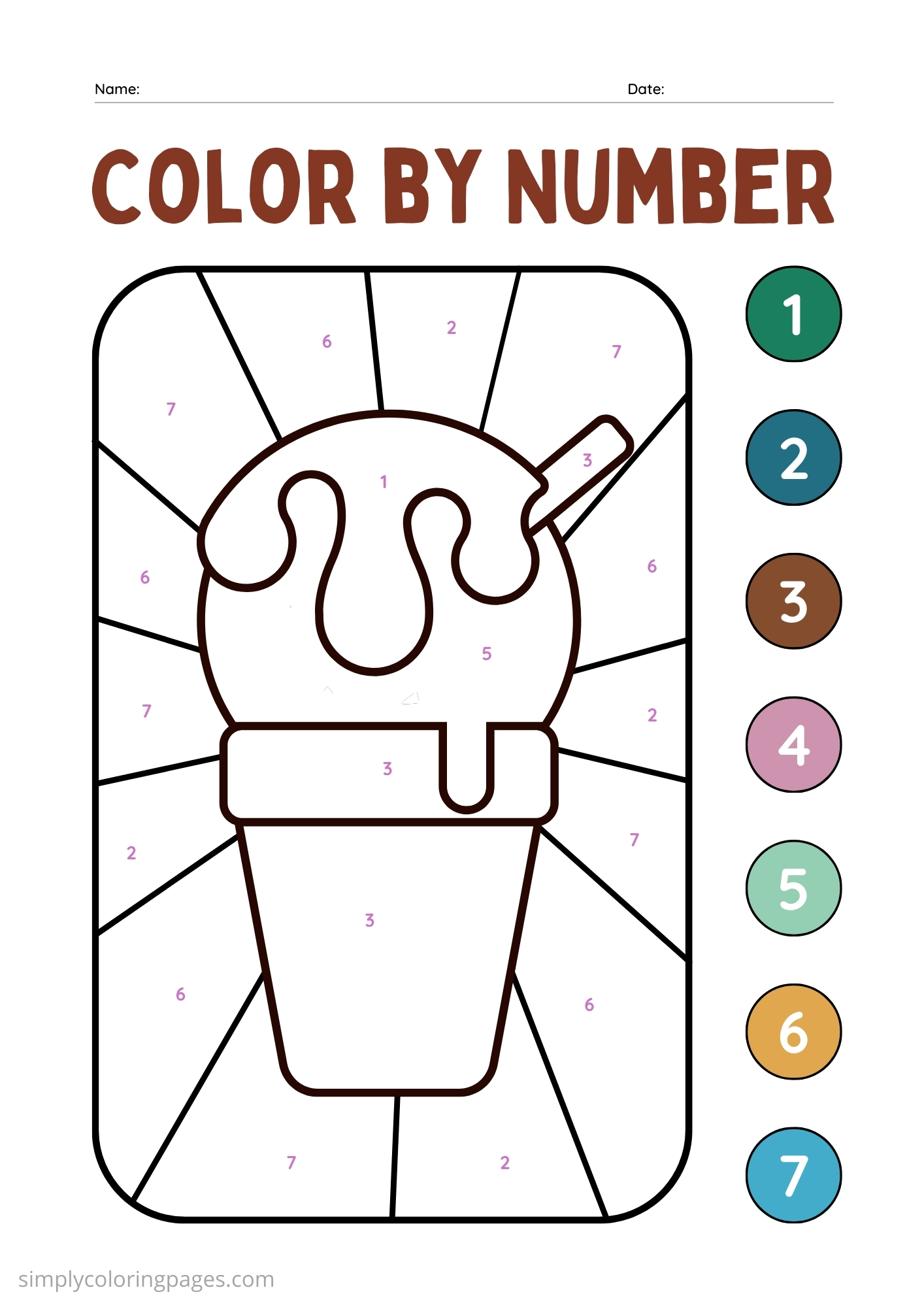 30+ Coloring by Number For Kids