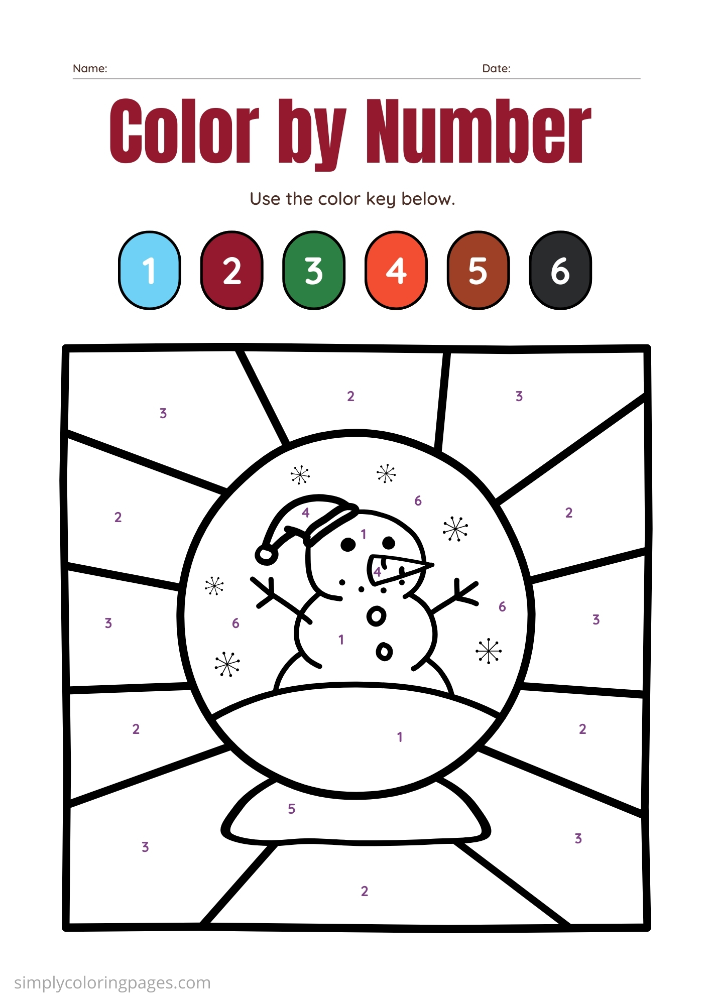 20+ Coloring by Number For Kids