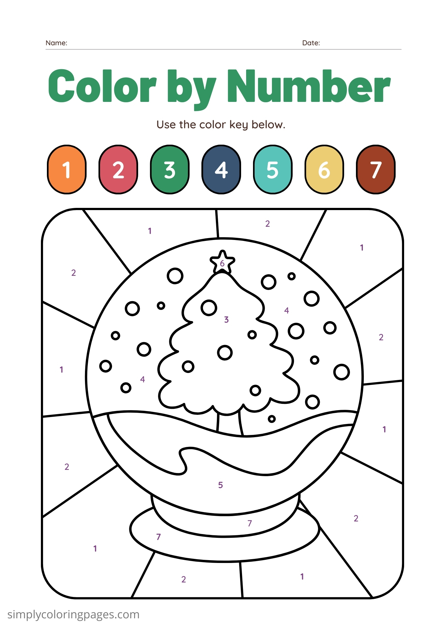 25+ Coloring by Number For Kids