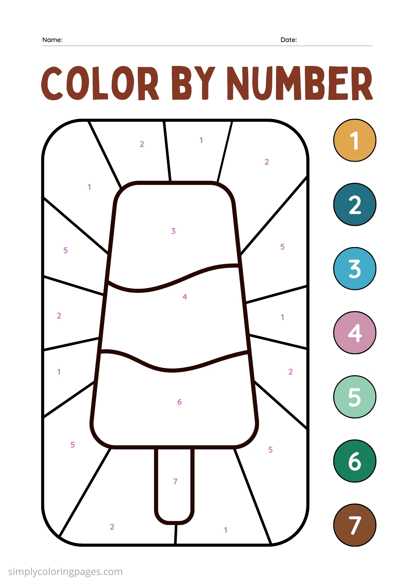 20+ Coloring by Number For Kids