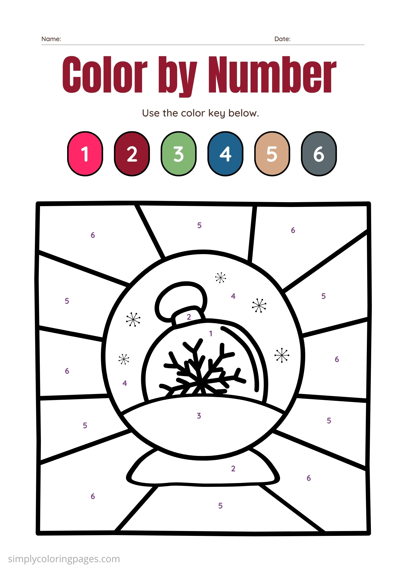 20+ Coloring by Number For Kids