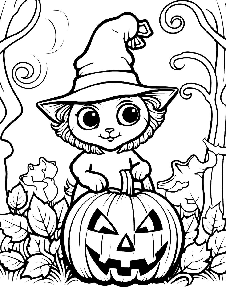 20+ Cute Halloween Coloring Pages