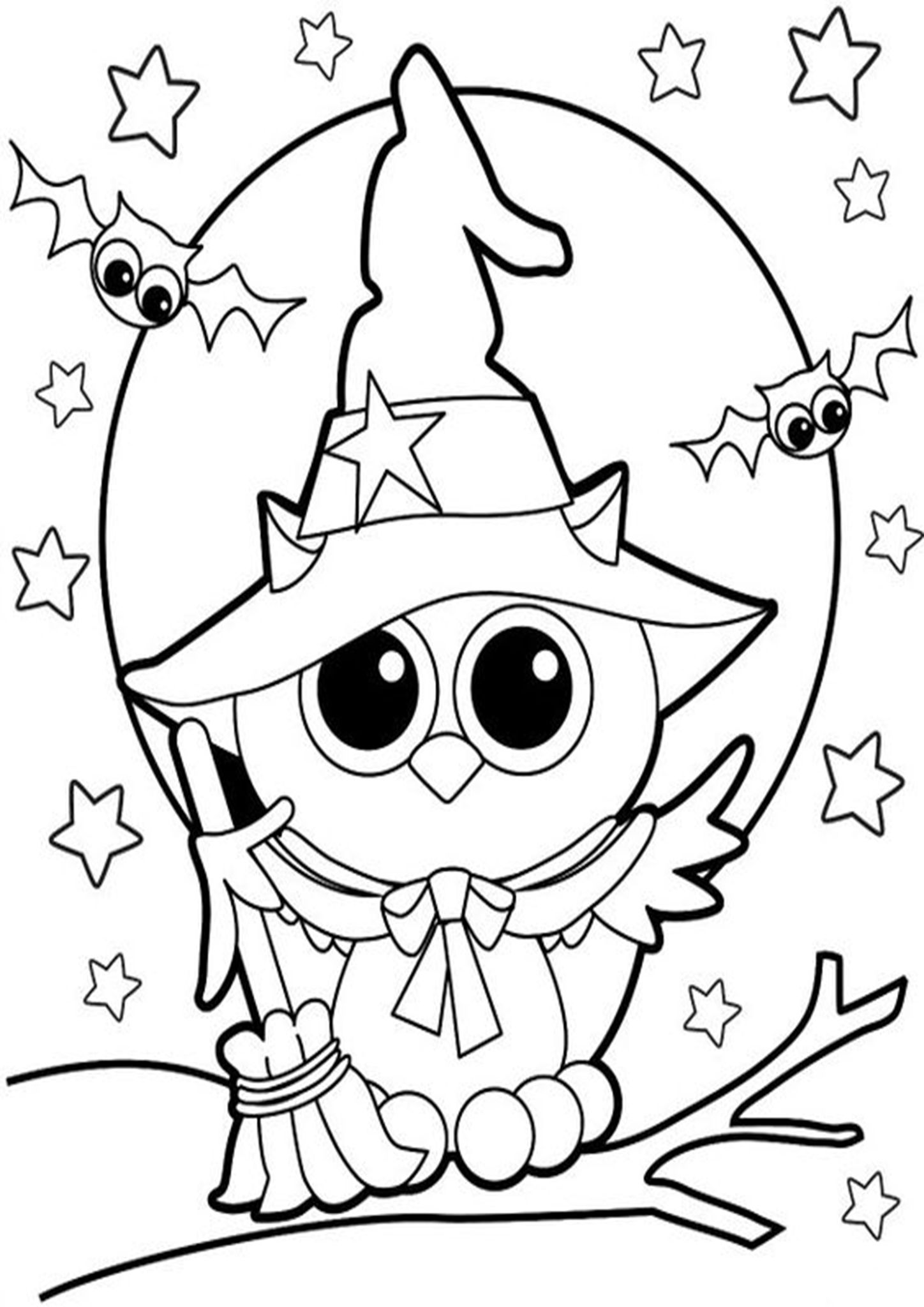 15+ Halloween Coloring Pages