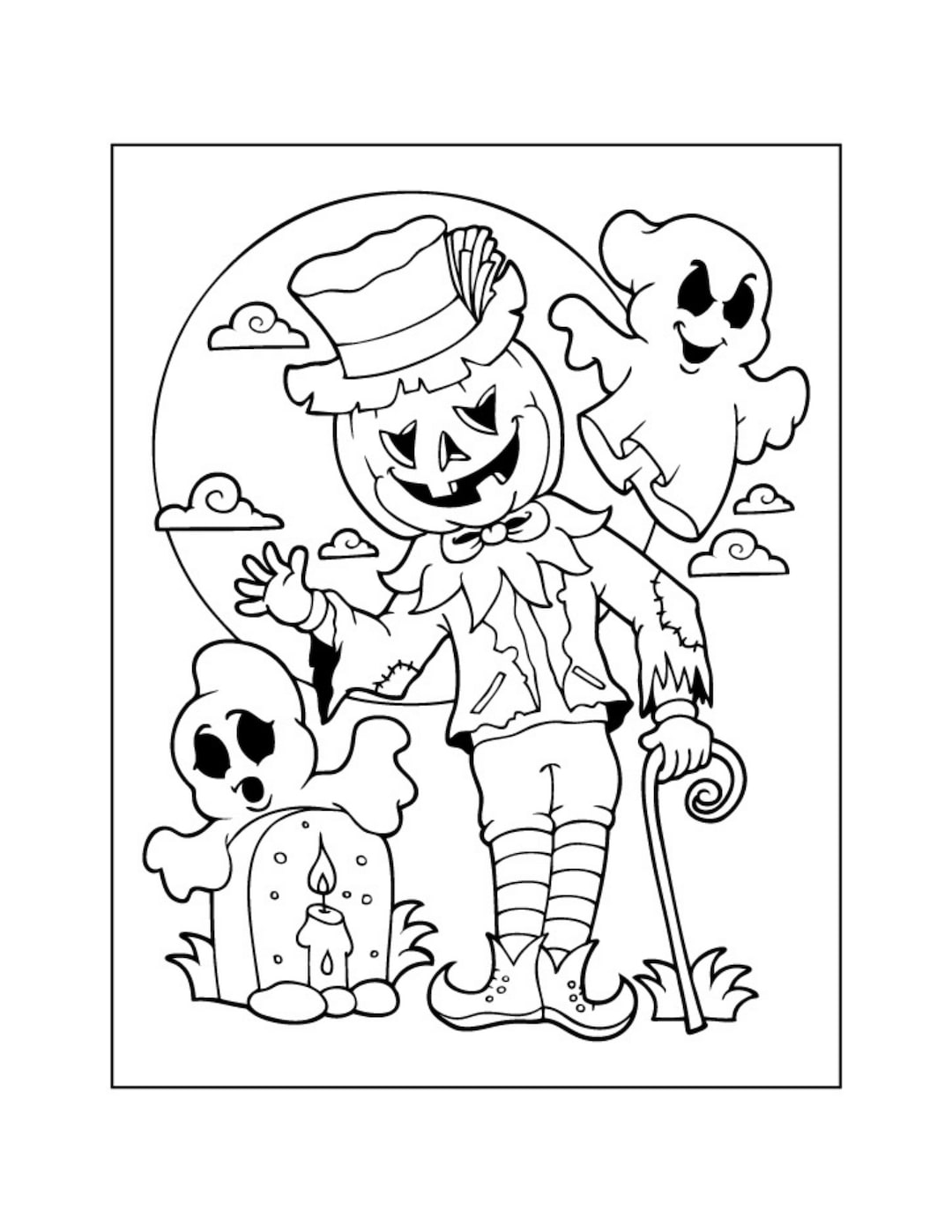 20+ Halloween Coloring Pages