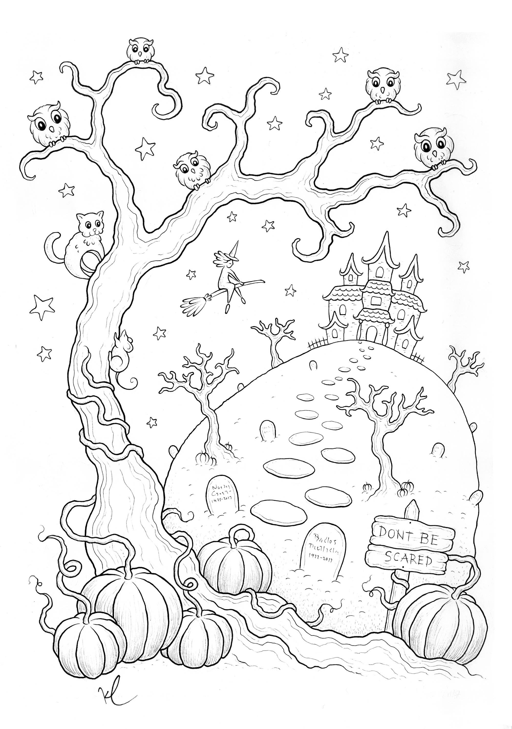 20+ Halloween Coloring Pages