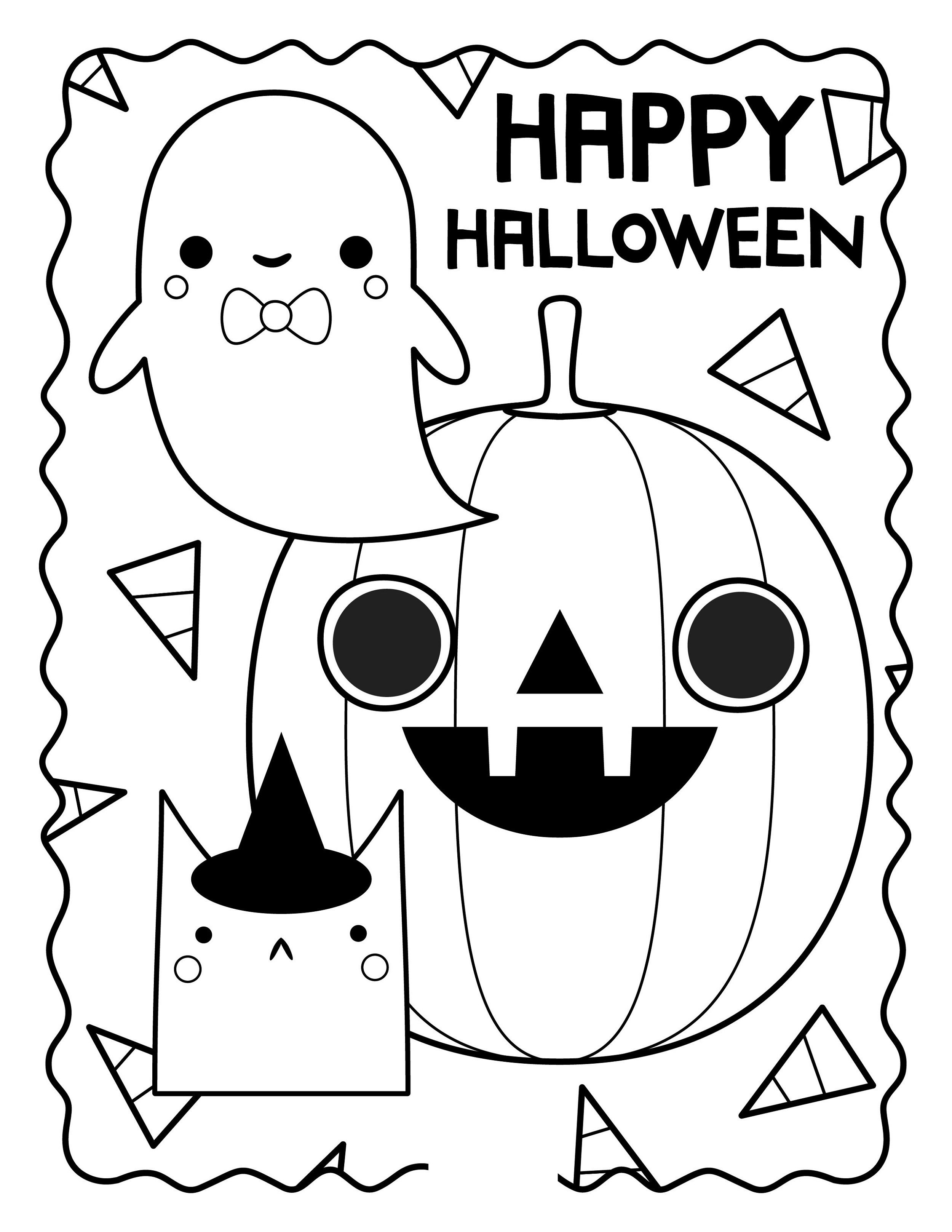 15+ Halloween Coloring Pages