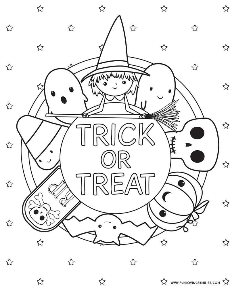 15+ Halloween Coloring Pages