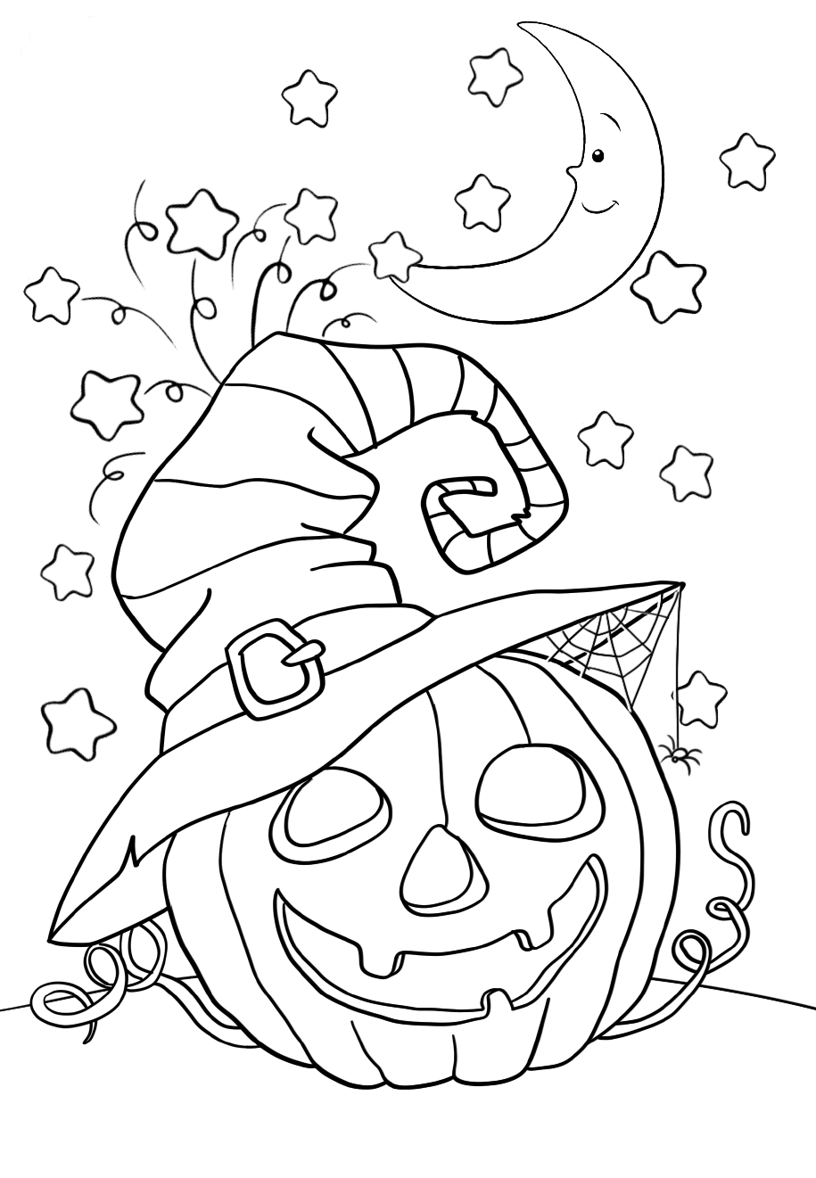 20+ Halloween Coloring Pages