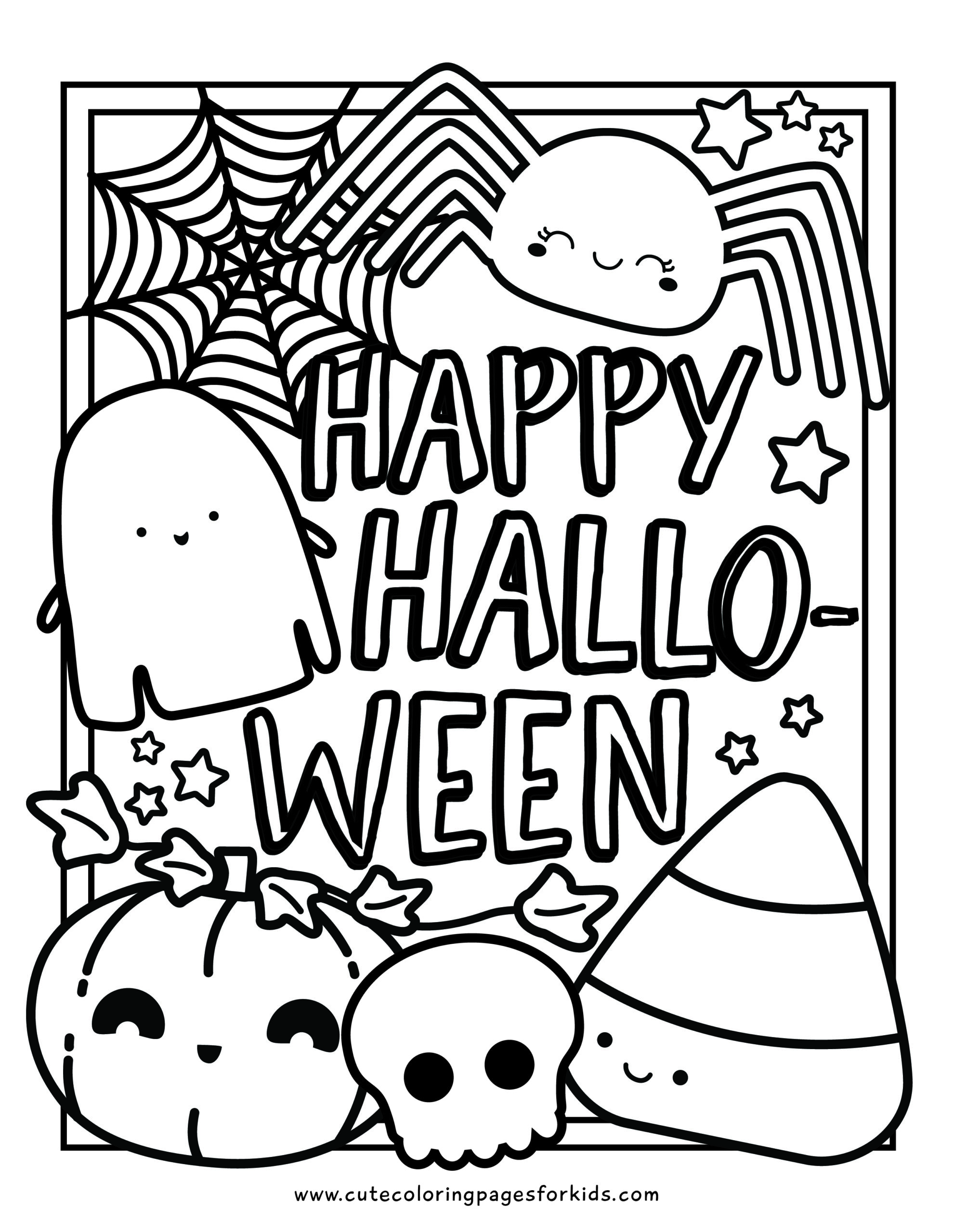 25+ Halloween Coloring Pages