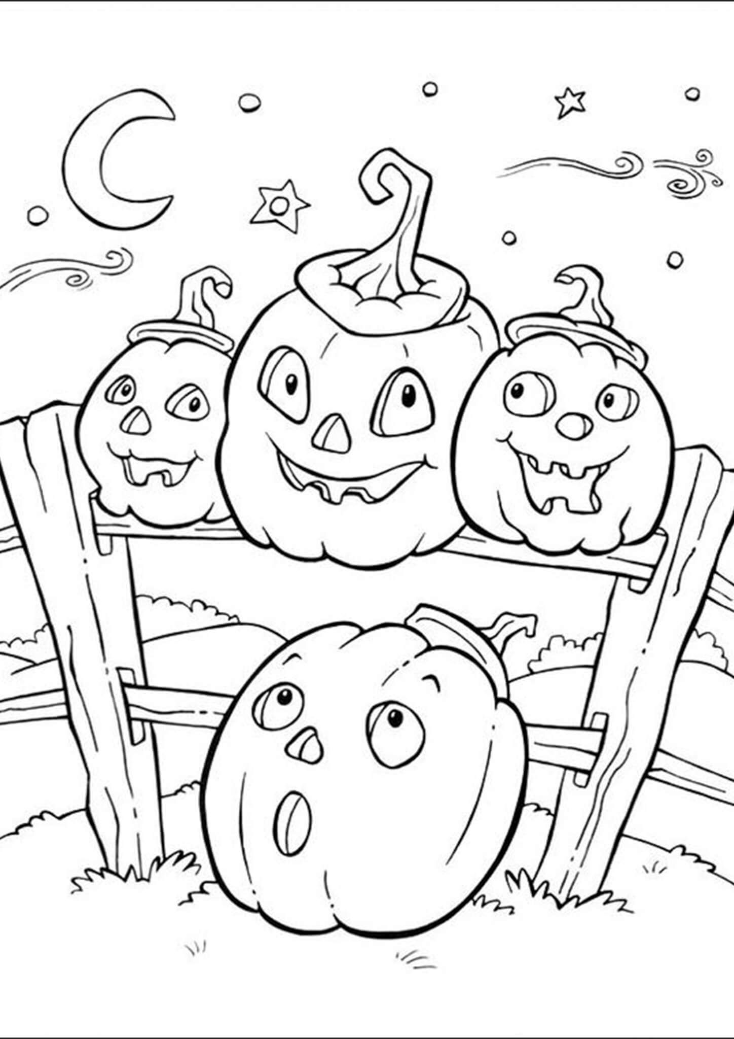 15+ Halloween Coloring Pages