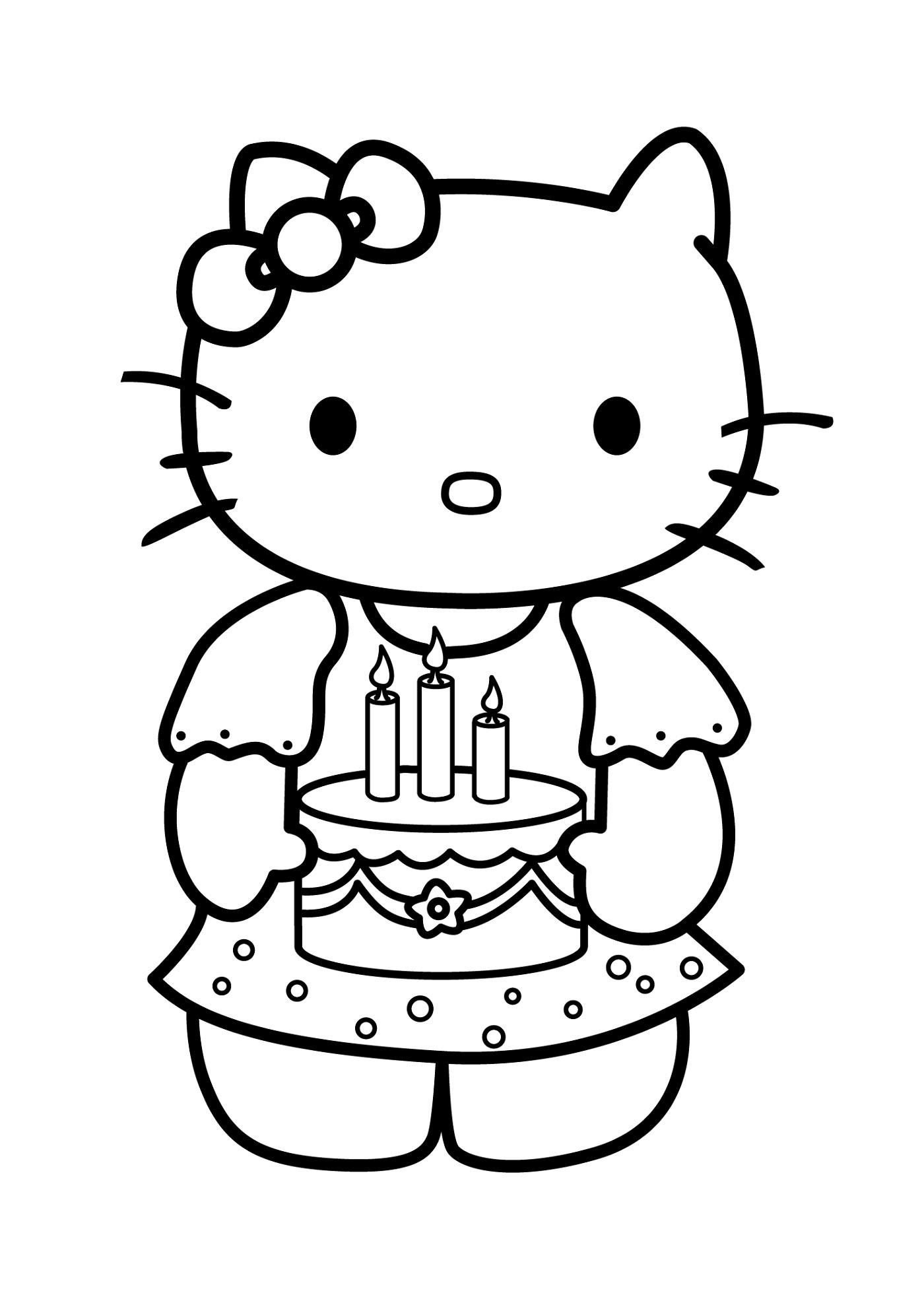 30+ Hello Kitty Coloring Pages for Kids