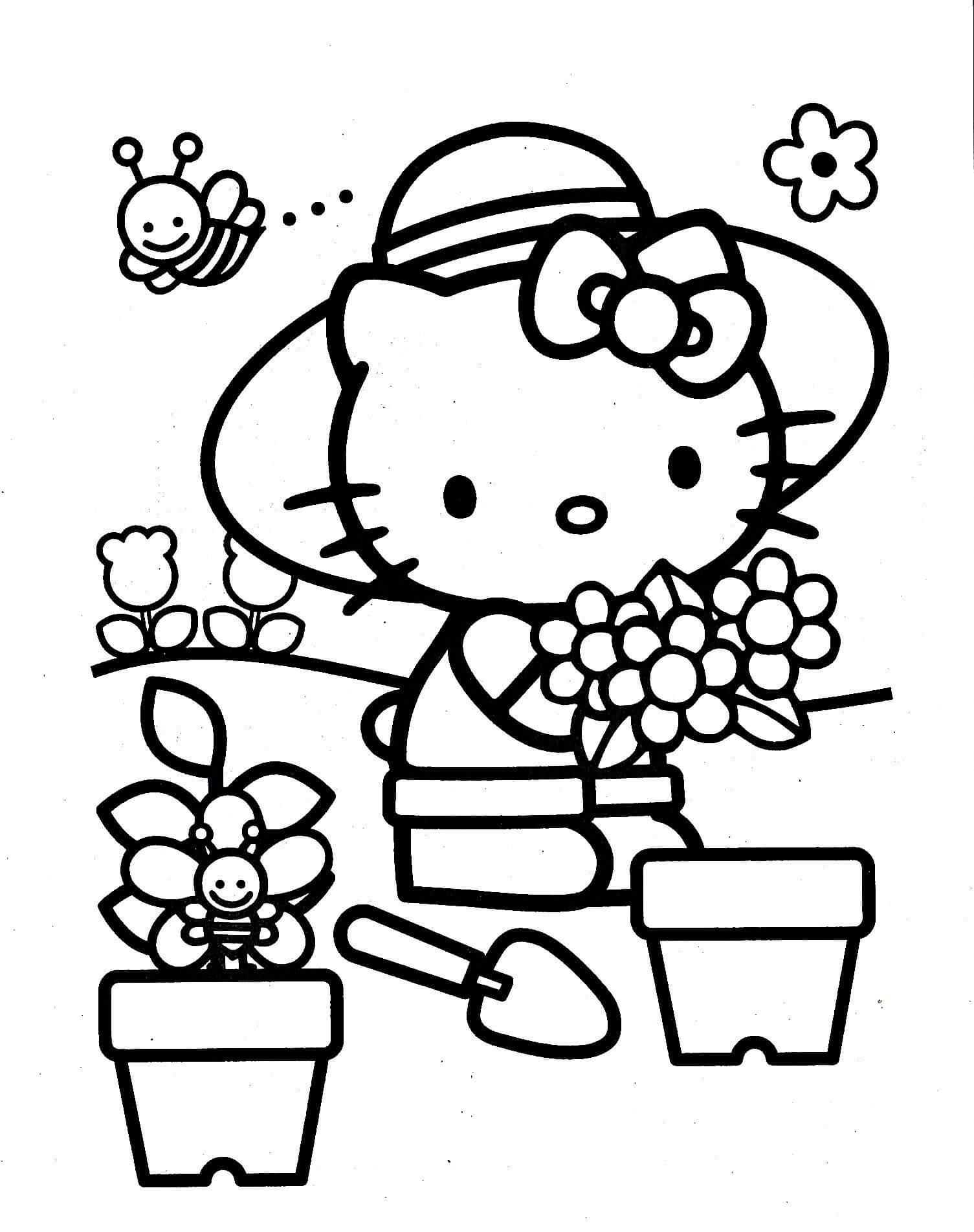 25+ Hello Kitty Coloring Pages for Kids