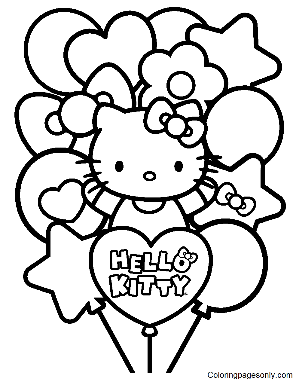 20+ Hello Kitty Coloring Pages for Kids