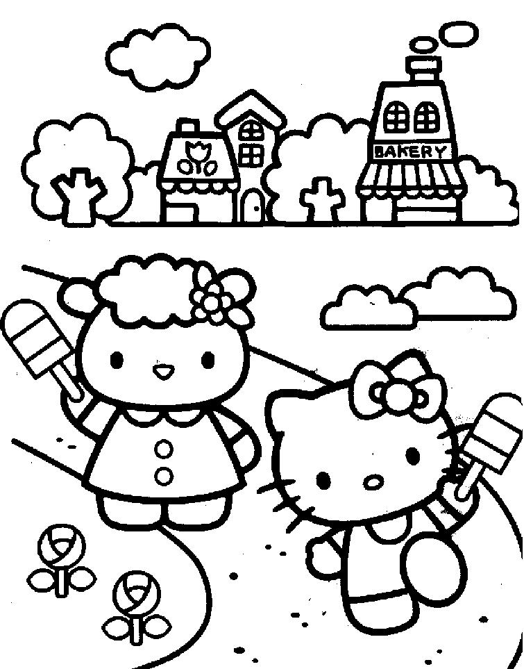 30+ Hello Kitty Coloring Pages for Kids