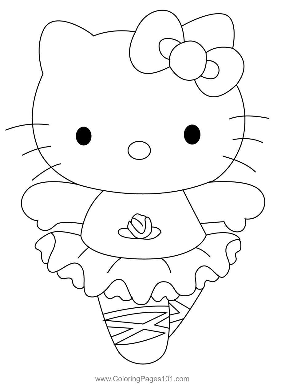 30+ Hello Kitty Coloring Pages for Kids