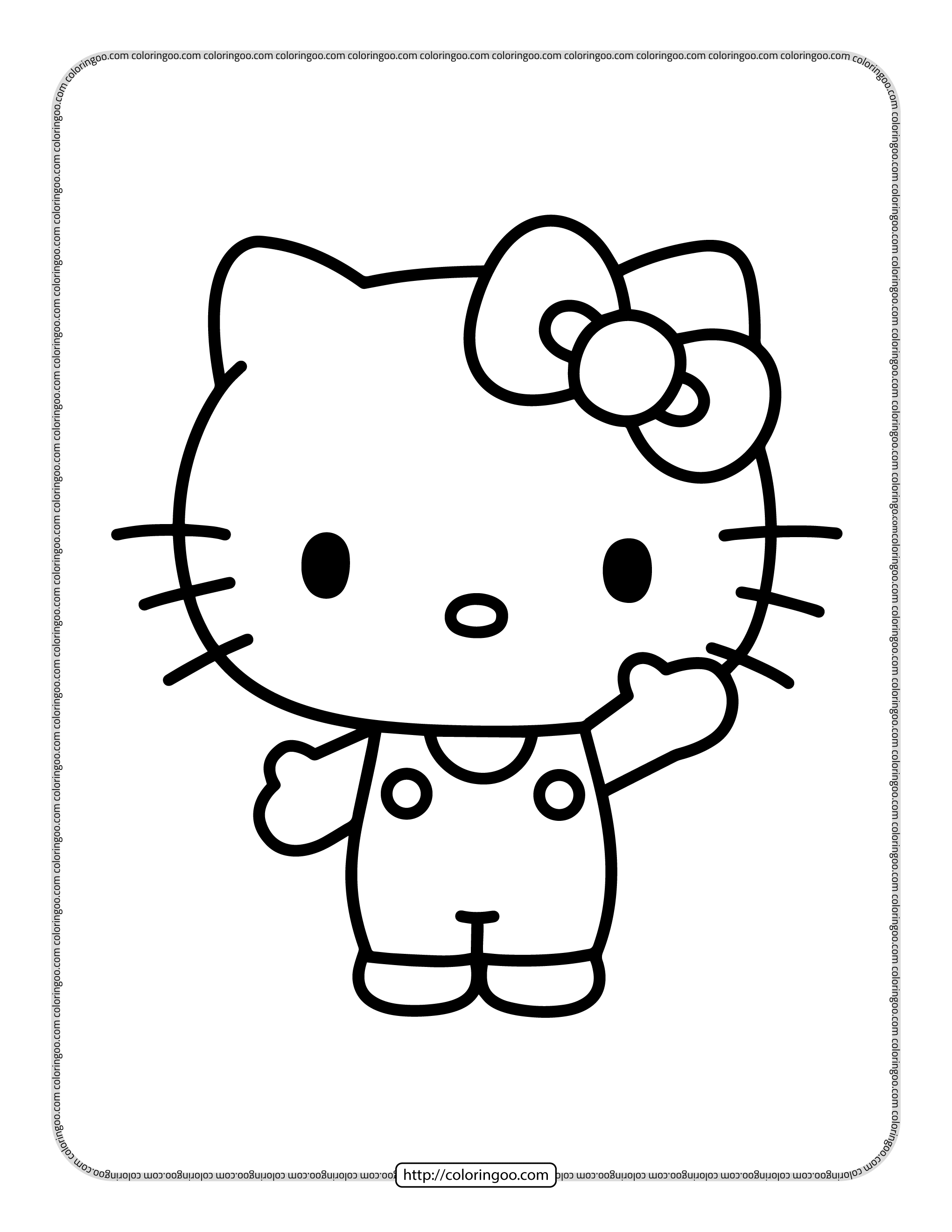 25+ Hello Kitty Coloring Pages for Kids