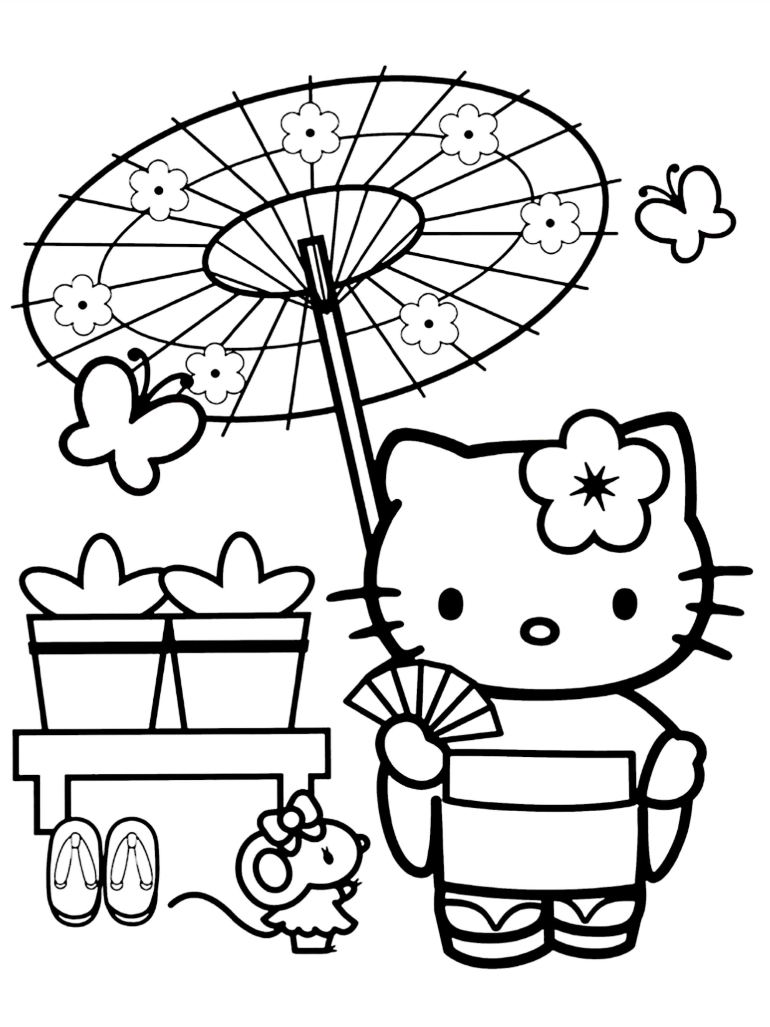 20+ Hello Kitty Coloring Pages for Kids