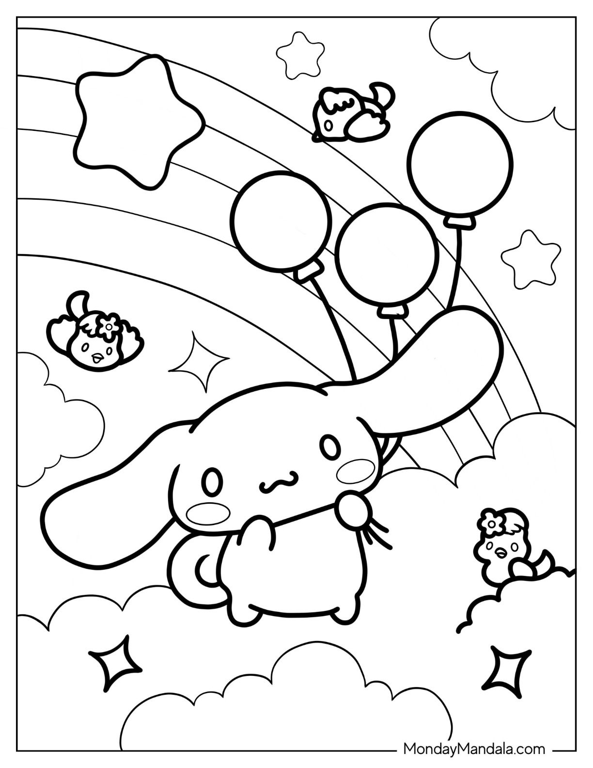 15+ Sanrio Coloring Pages for Kids