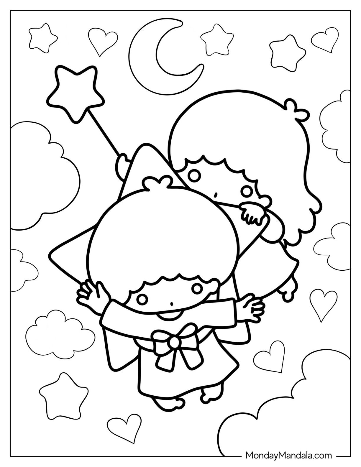 15+ Sanrio Coloring Pages for Kids