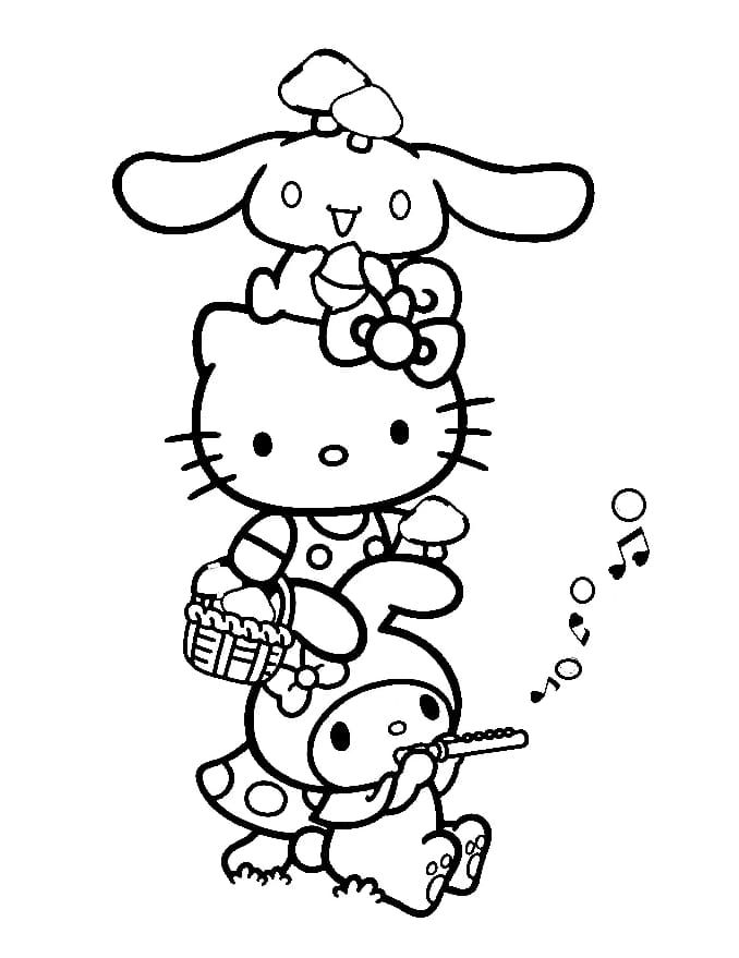 15+ Sanrio Coloring Pages for Kids