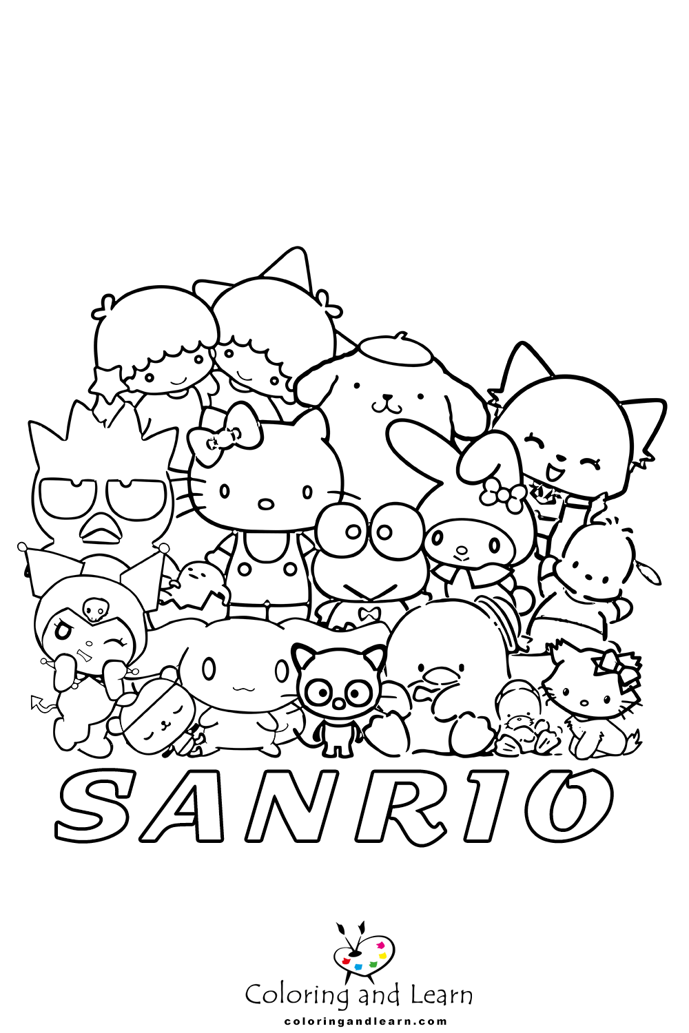 25+ Sanrio Coloring Pages for Kids