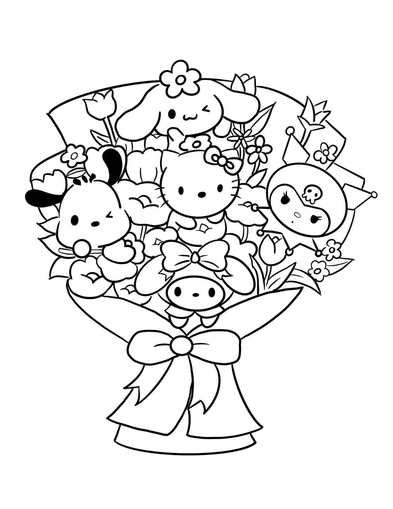 20+ Sanrio Coloring Pages for Kids