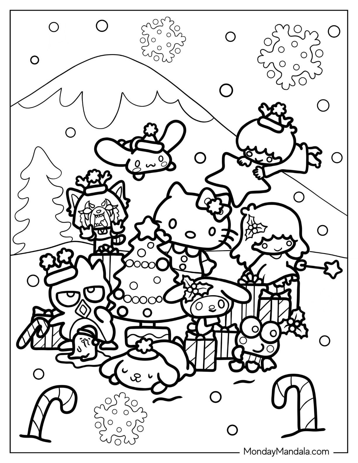 25+ Sanrio Coloring Pages for Kids