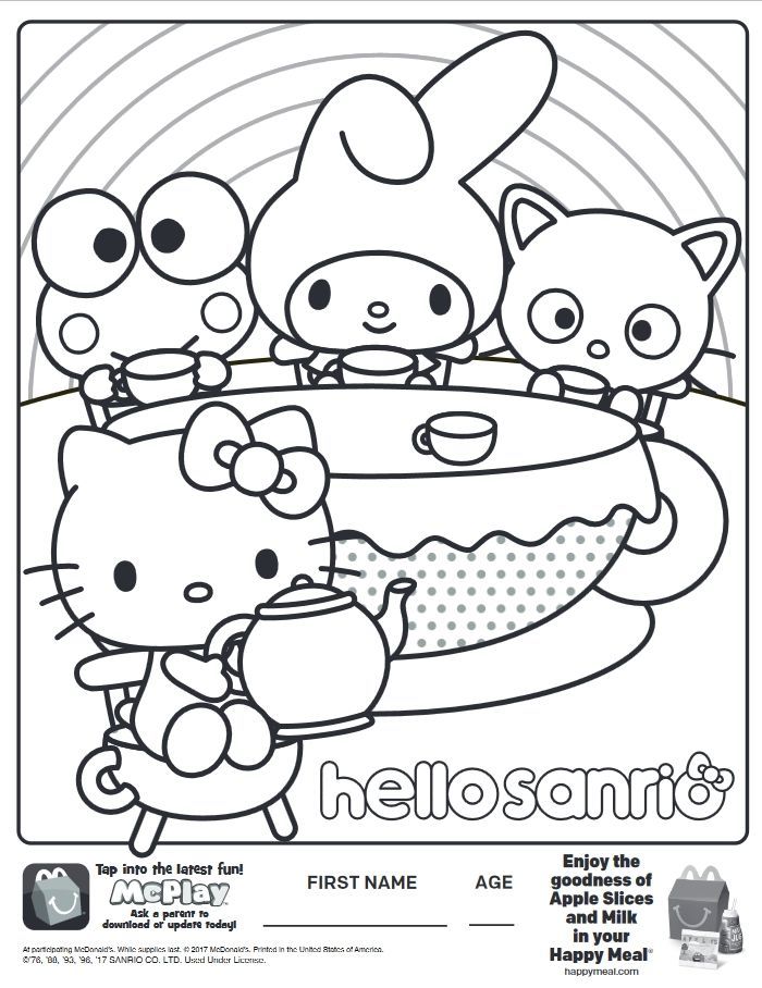 25+ Sanrio Coloring Pages for Kids