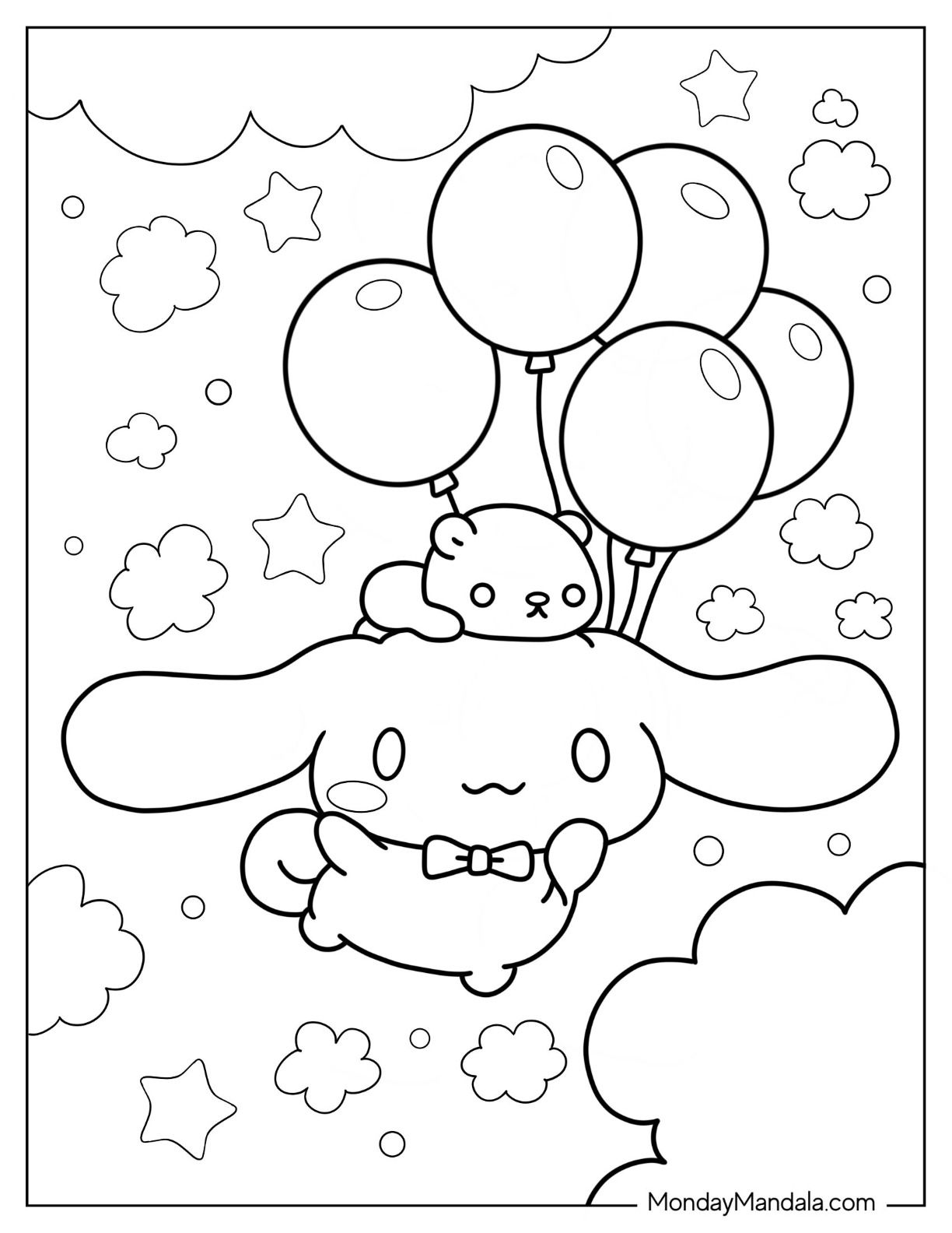 15+ Sanrio Coloring Pages for Kids